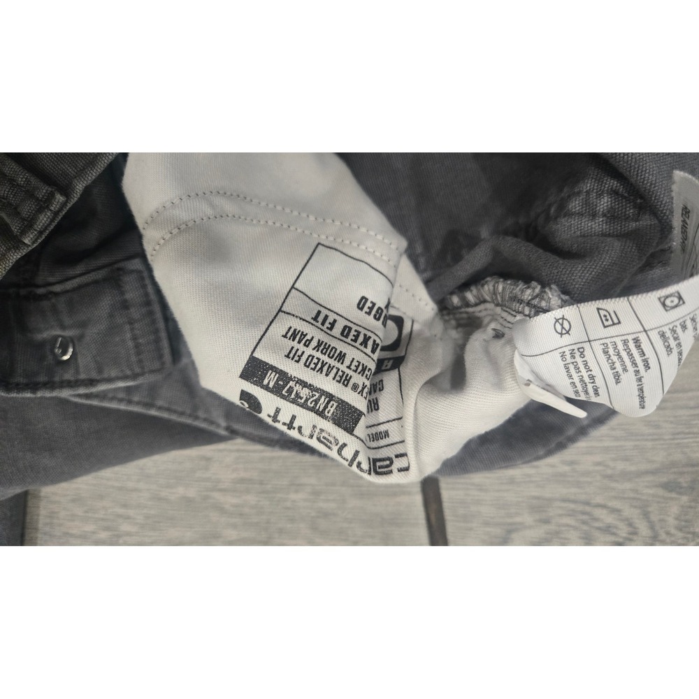 Carhartt Rugged Flex Relaxed Fit 5-Pocket Work Pants Gray 34x30 BN2517-M - Picture 3 of 4